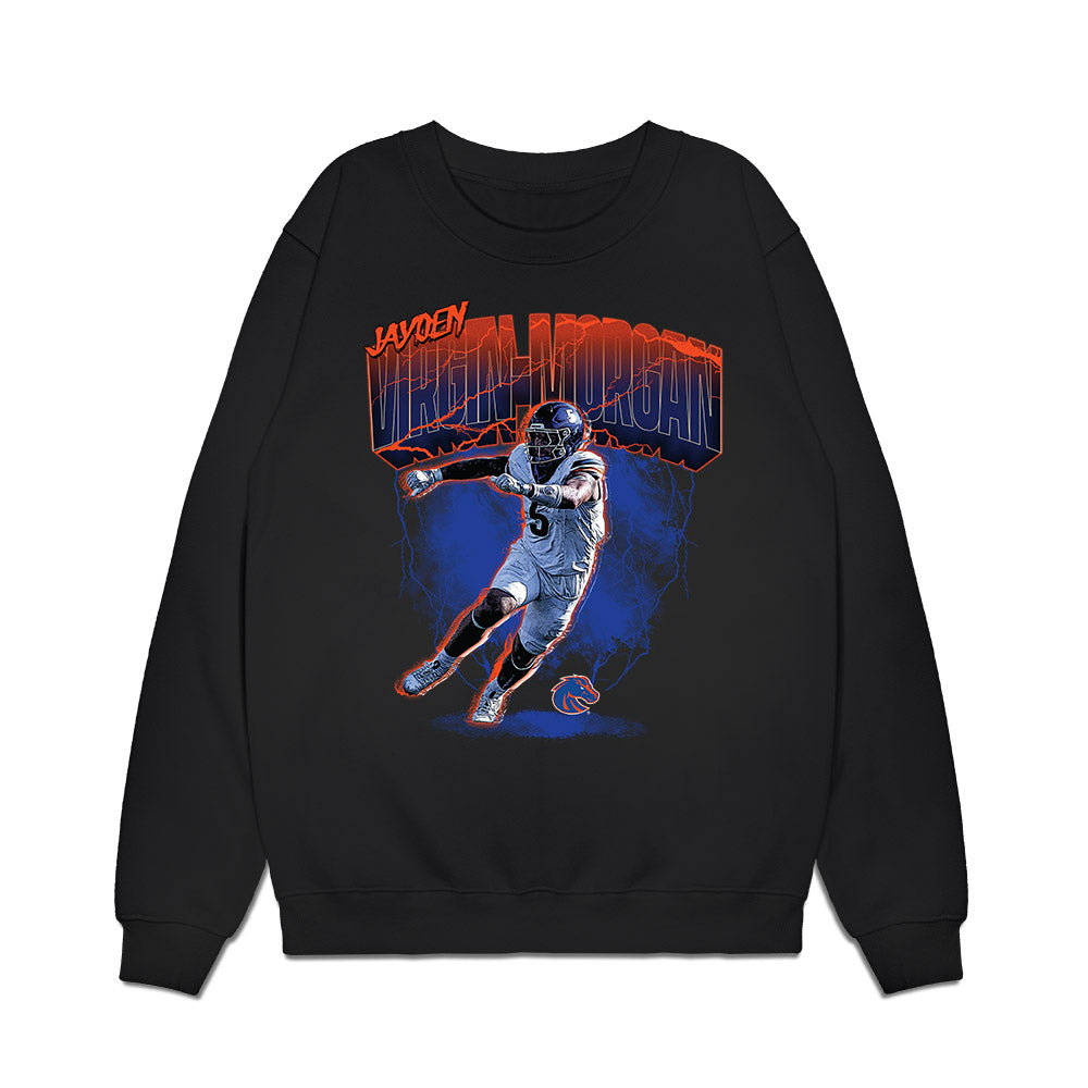 Boise State - NCAA Football : Jayden Virgin-Morgan - Collage Premium Crewneck Sweatshirt-0