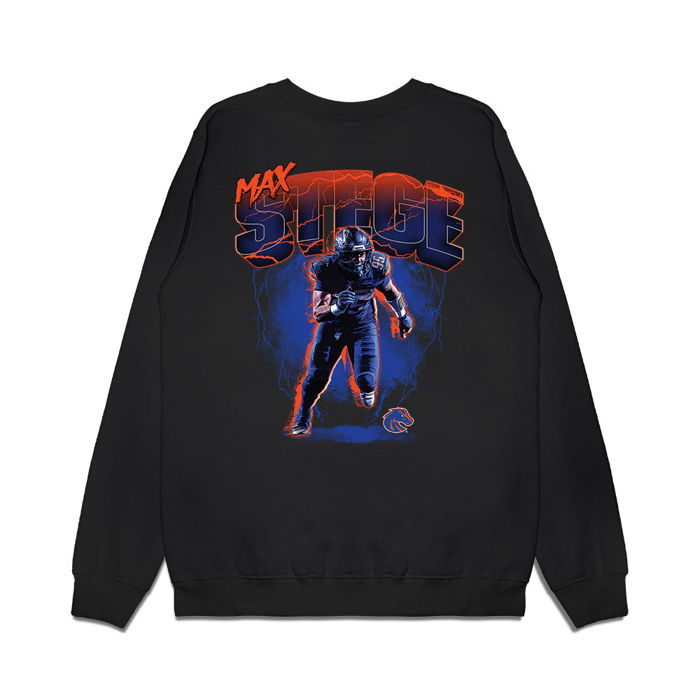 Boise State - NCAA Football : Max Stege - Collage Premium Crewneck Sweatshirt-1