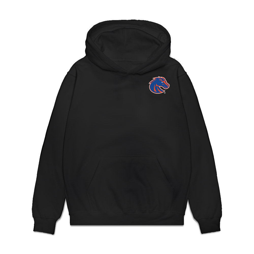 Boise State - NCAA Football : Max Stege - Collage Premium Hooded Sweatshirt-0