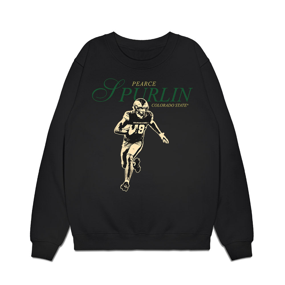 Colorado State - NCAA Football : Pearce Spurlin III - Collage Premium Crewneck Sweatshirt-0