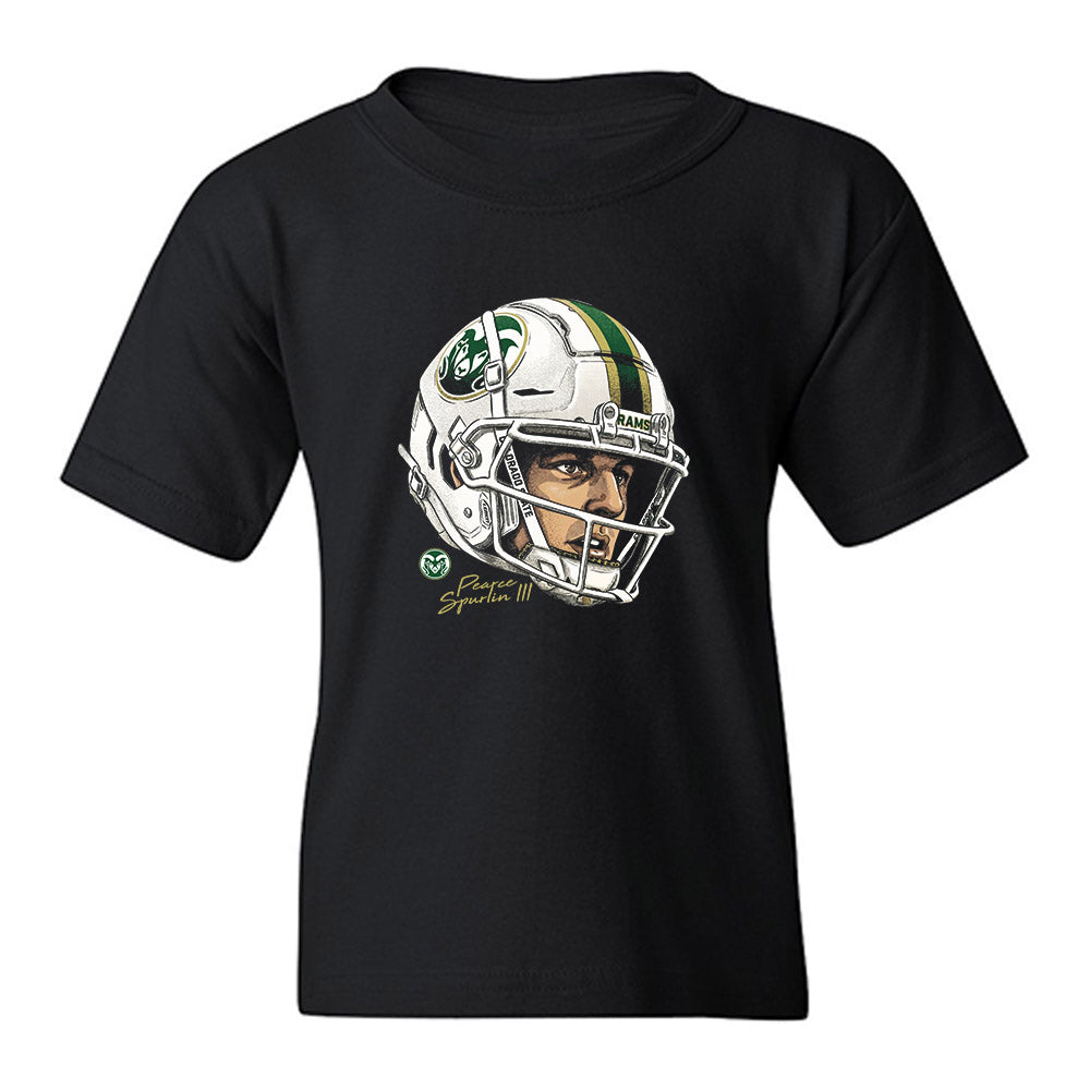 Colorado State - NCAA Football : Pearce Spurlin III - Game Face Youth T-Shirt-0