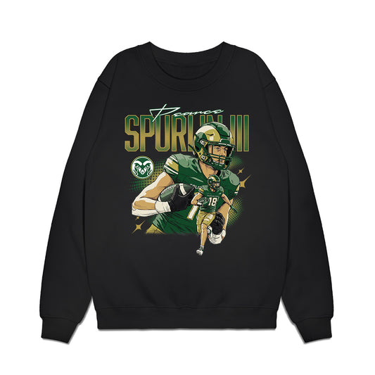 Colorado State - NCAA Football : Pearce Spurlin III - Collage Premium Crewneck Sweatshirt-0