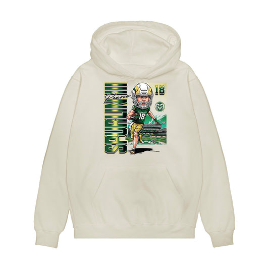 Colorado State - NCAA Football : Pearce Spurlin III - Bobblehead Premium Hooded Sweatshirt-0