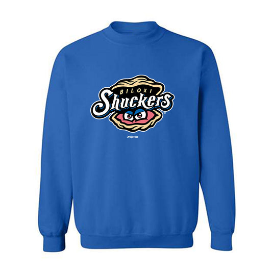Biloxi Shuckers - MILB Baseball : Nick Merkel - Crewneck Sweatshirt-0