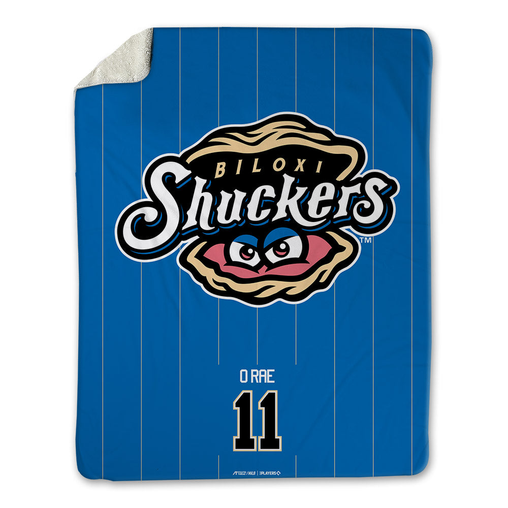 Biloxi Shuckers - MILB Baseball : Dylan O'Rae - Blanket-0
