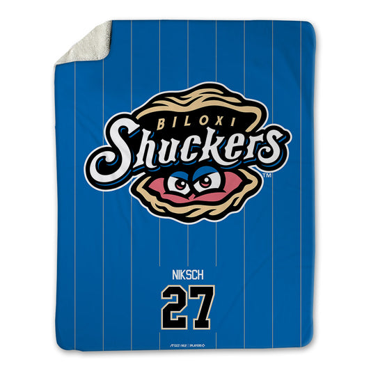 Biloxi Shuckers - MILB Baseball : Peyton Niksch - Blanket-0