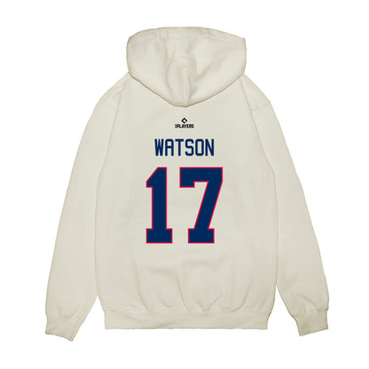 Binghamton Rumble Ponies - MILB Baseball : Will Watson - Premium Hooded Sweatshirt-1