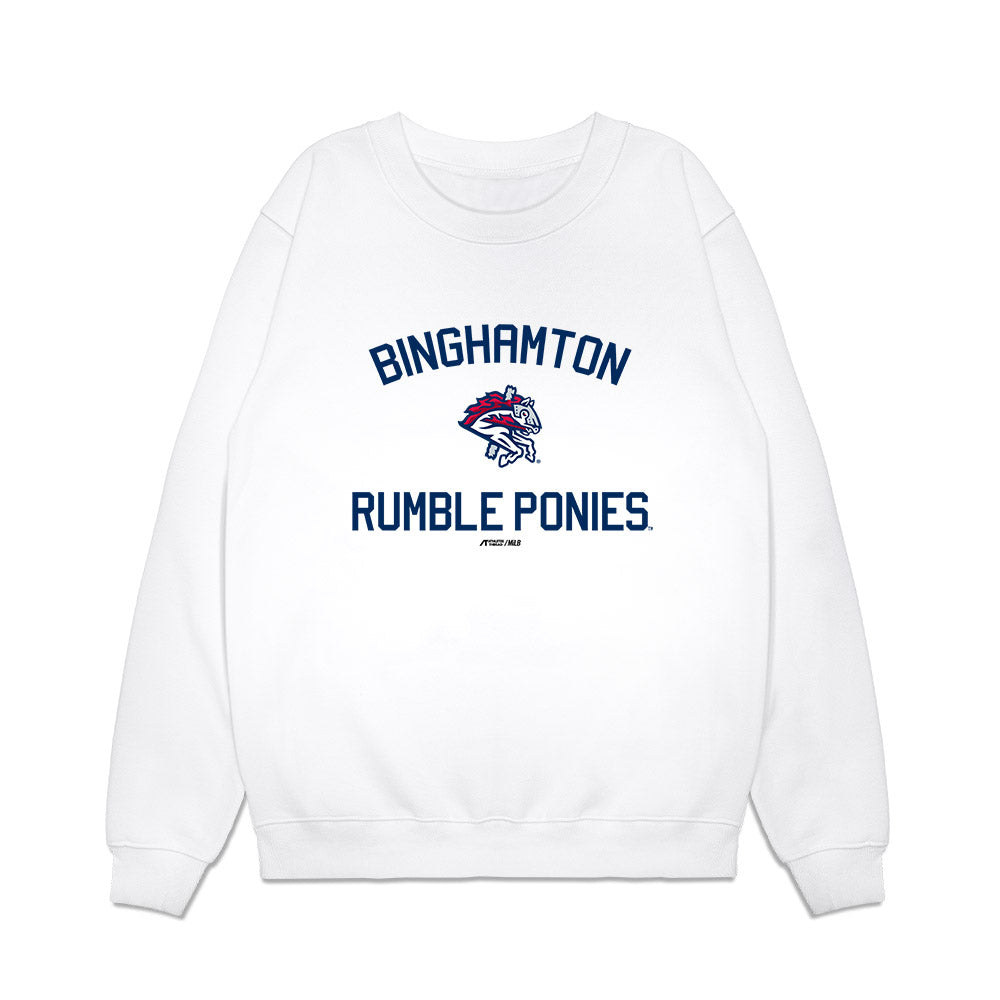 Binghamton Rumble Ponies - MILB Baseball : Corey Collins - Premium Crewneck Sweatshirt-0