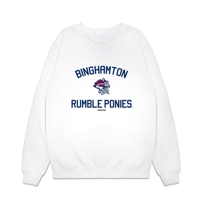 Binghamton Rumble Ponies - MILB Baseball : Ryan Dollar - Premium Crewneck Sweatshirt-0