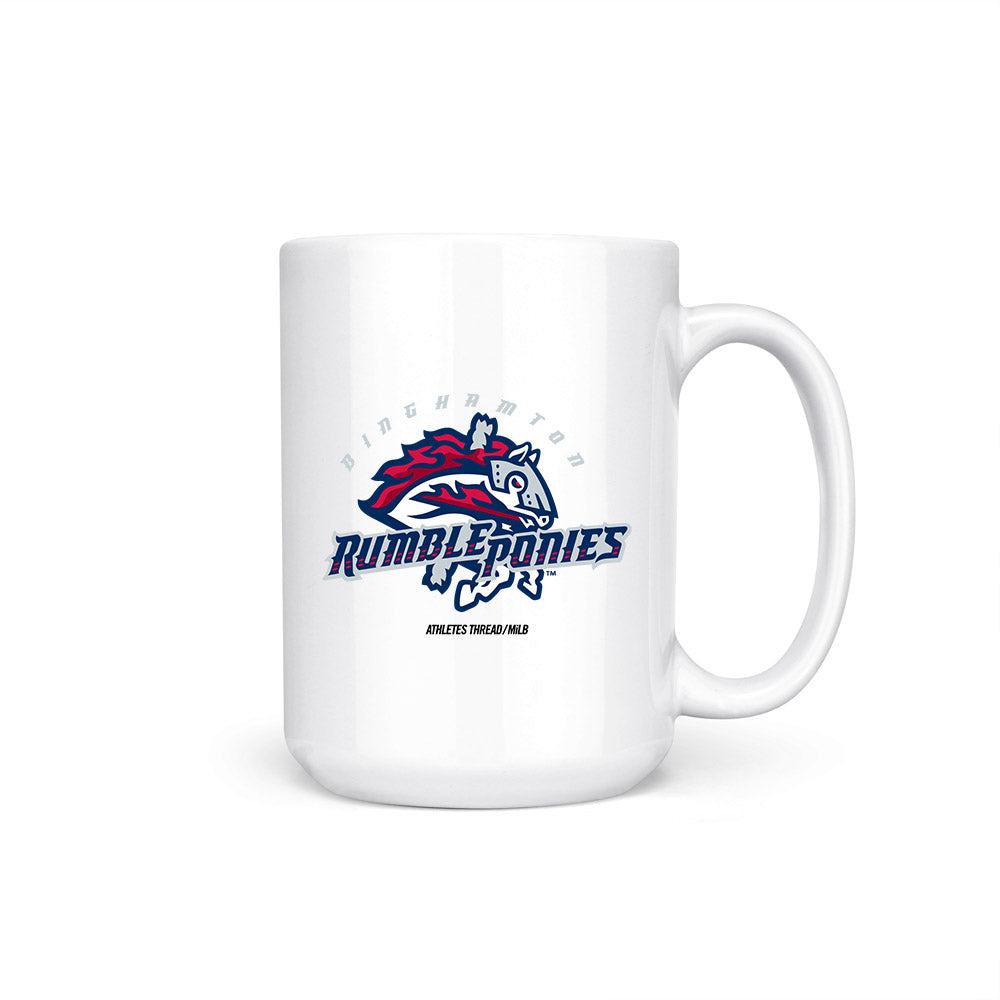 Binghamton Rumble Ponies - MILB Baseball : Joander Suarez - Coffee Mug-0