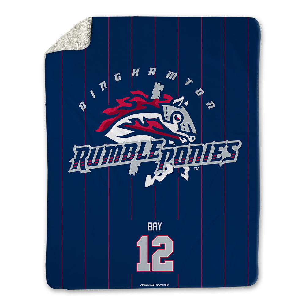 Binghamton Rumble Ponies - MILB Baseball : John Bay - Blanket-0