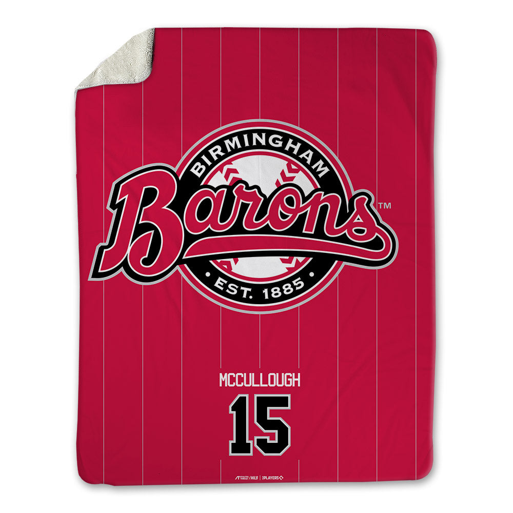 Birmingham Barons - MILB Baseball : Connor McCullough - Blanket-0