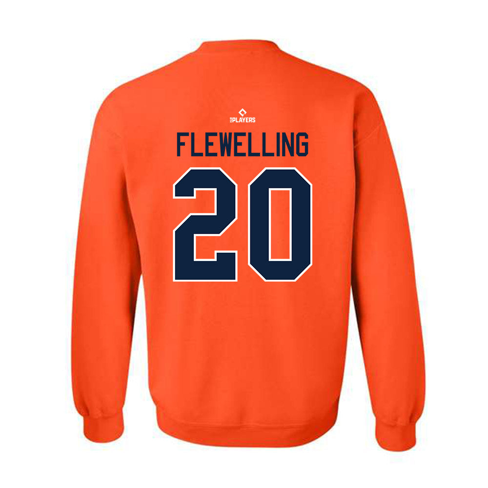 BG Hot Rods - MILB Baseball : Nathan Flewelling - Crewneck Sweatshirt-1