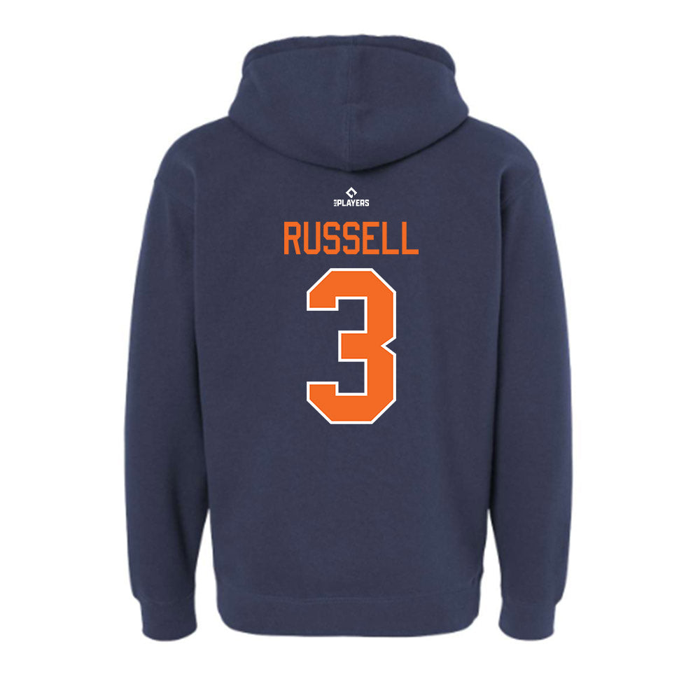 BG Hot Rods - MILB Baseball : Jonathan Russell - Hooded Pullover Sweatshirt-1