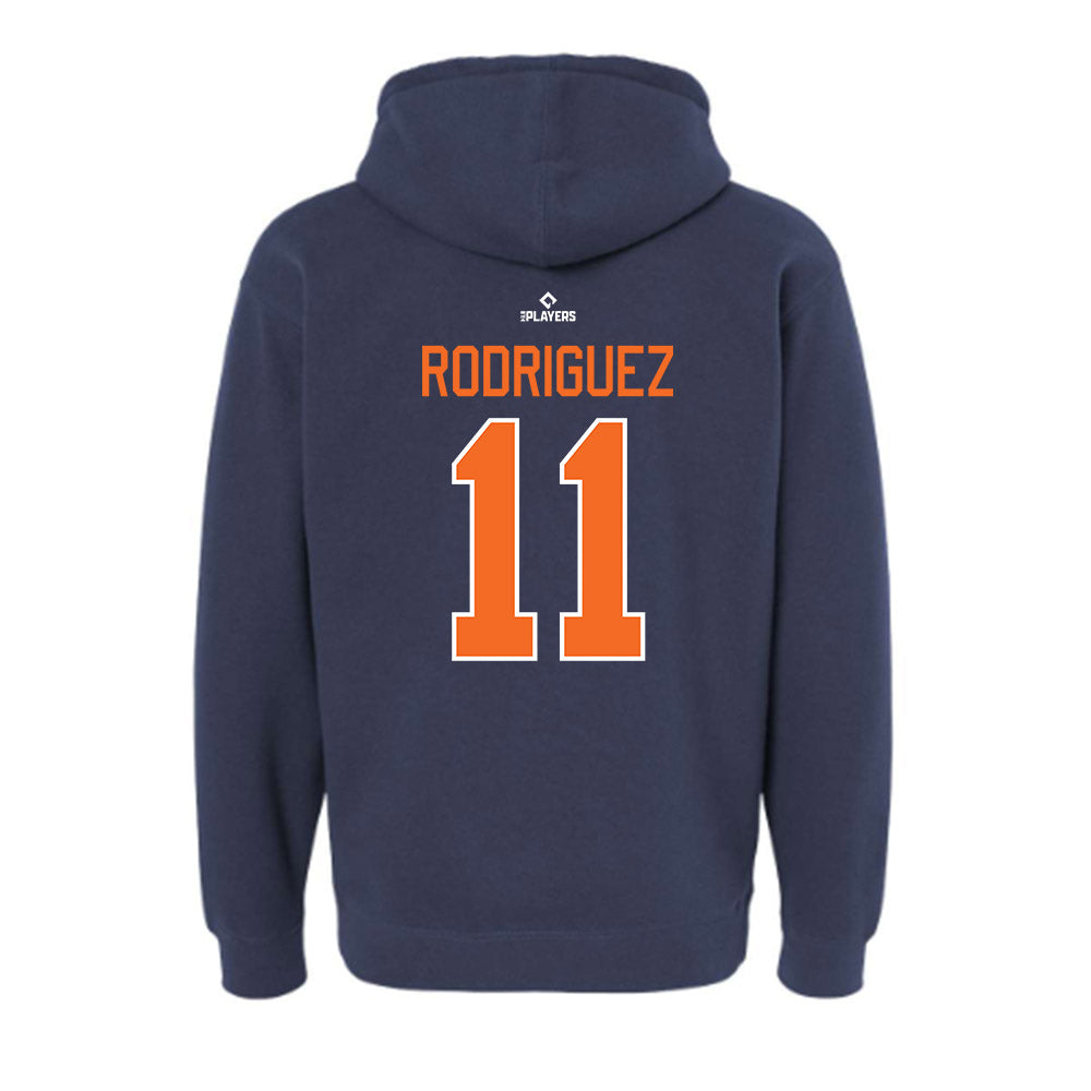 BG Hot Rods - MILB Baseball : Andy Rodriguez - Hooded Pullover Sweatshirt-1