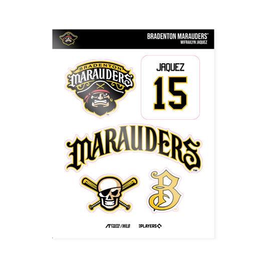 Bradenton Marauders - MILB Baseball : Wifrailyn Jaquez - Sticker Sheet-0