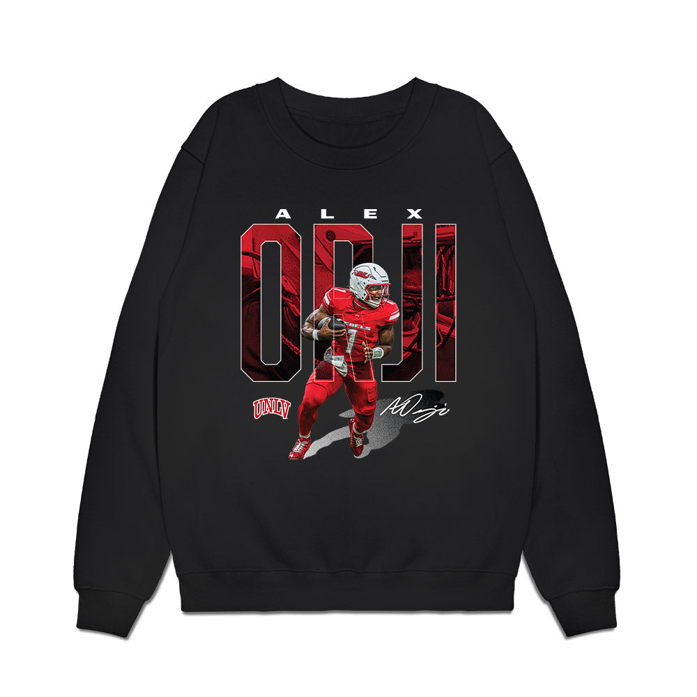 UNLV - NCAA Football : Alex Orji - Collage Premium Crewneck Sweatshirt-0