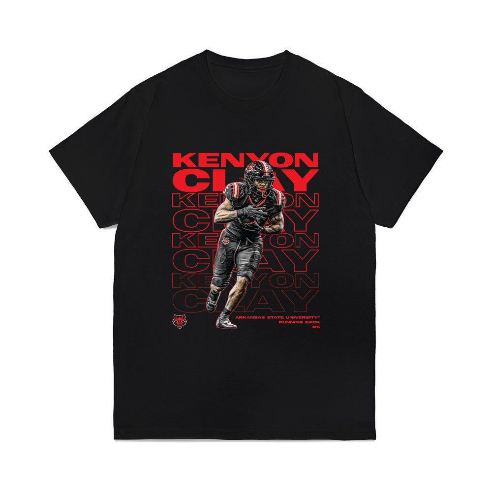 Arkansas State - NCAA Football : Kenyon Clay - Collage Comfort Colors T-Shirt-0