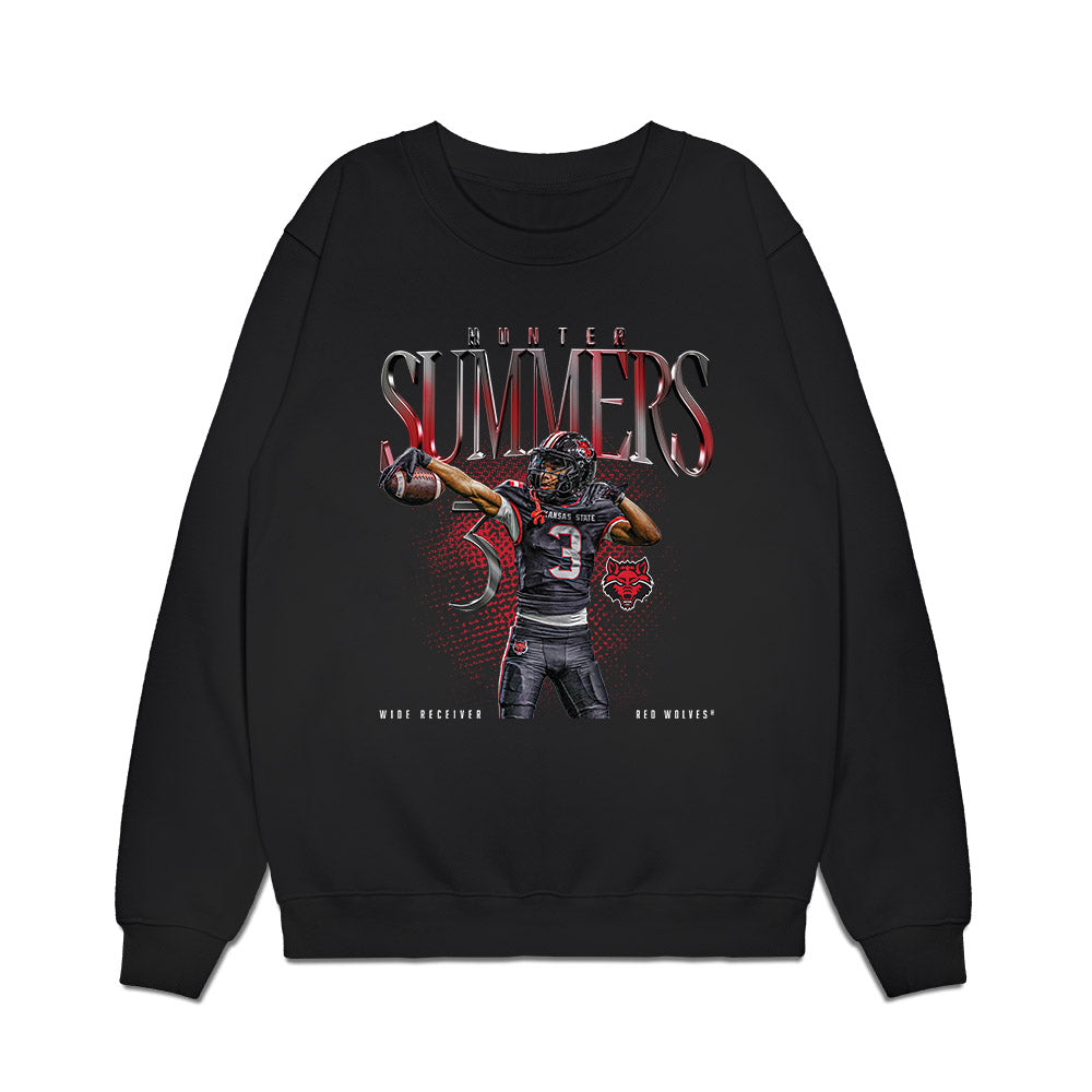 Arkansas State - NCAA Football : Hunter Summers - Collage Premium Crewneck Sweatshirt-0