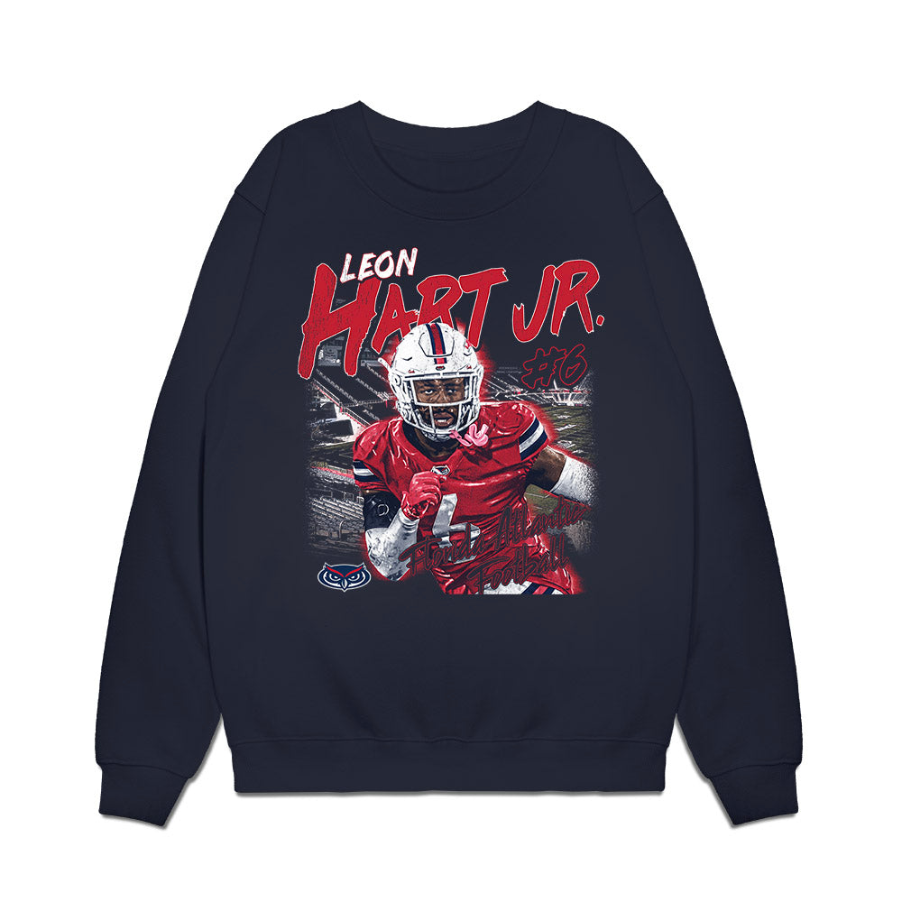 FAU - NCAA Football : Leon Hart Jr - Collage Premium Crewneck Sweatshirt-0