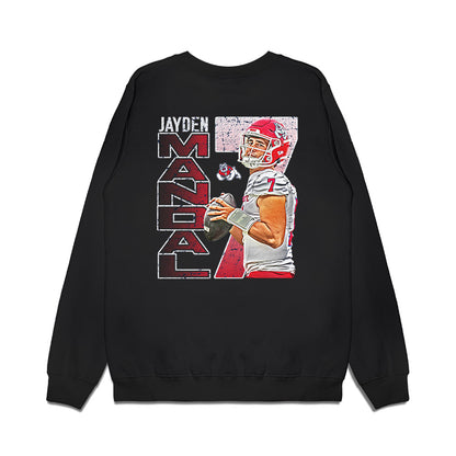 Fresno State - NCAA Football : Jayden Mandal - Collage Premium Crewneck Sweatshirt-1