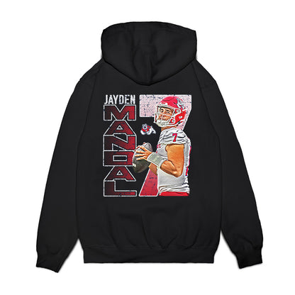 Fresno State - NCAA Football : Jayden Mandal - Collage Premium Hooded Sweatshirt-1