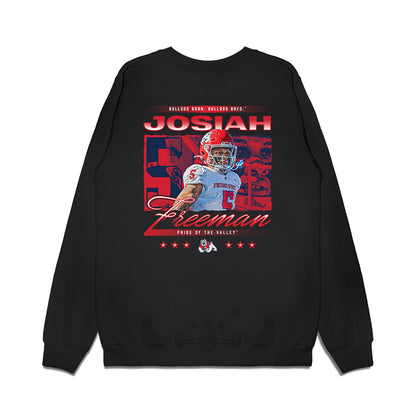 Fresno State - NCAA Football : Josiah Freeman - Collage Premium Crewneck Sweatshirt-1