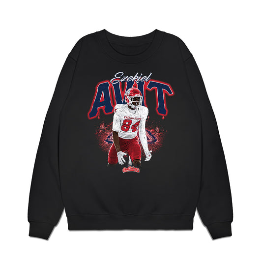 Fresno State - NCAA Football : Ezekiel Avit - Collage Premium Crewneck Sweatshirt-0