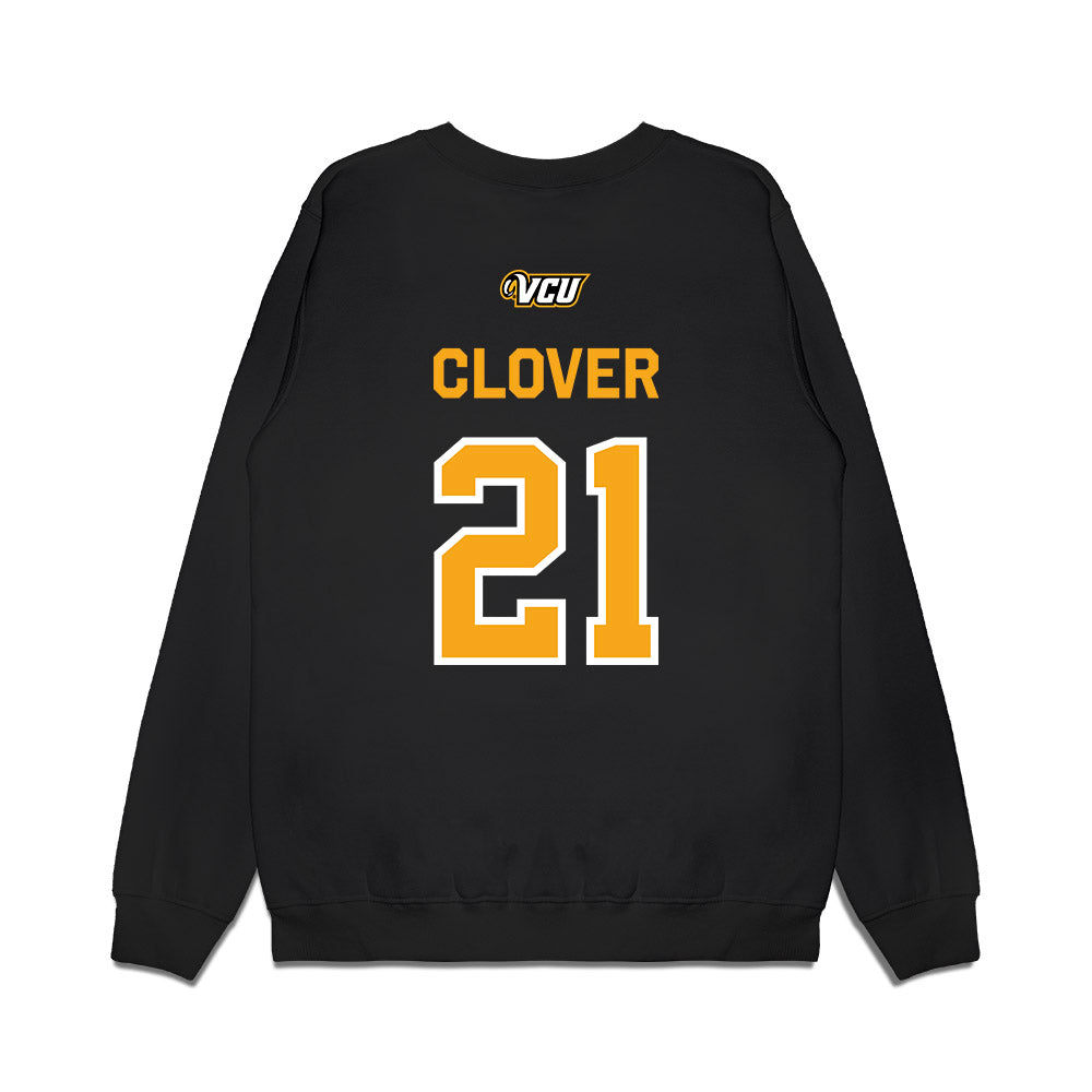 VCU - NCAA Baseball : Caleb Clover - A10 Champion Classic Shersey Premium Crewneck Sweatshirt-1