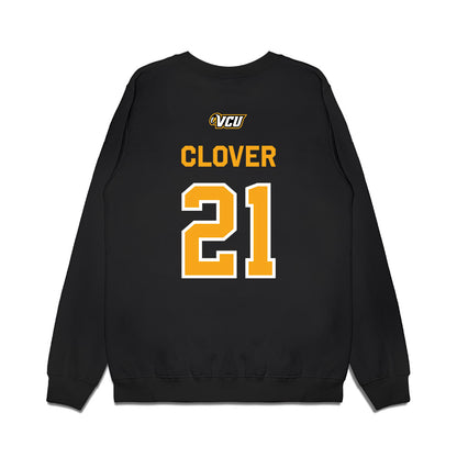 VCU - NCAA Baseball : Caleb Clover - A10 Champion Classic Shersey Premium Crewneck Sweatshirt-1