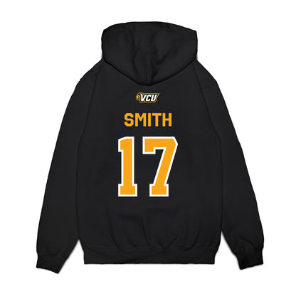 VCU - NCAA Baseball : Rex Smith - A10 Champion Classic Shersey Premium Hooded Sweatshirt-1