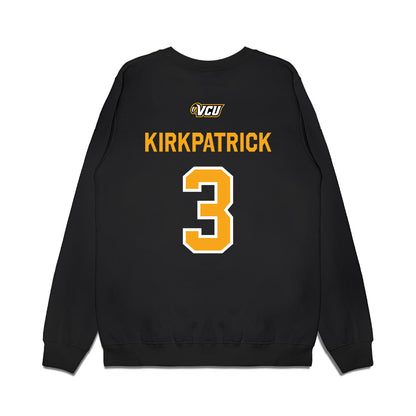 VCU - NCAA Baseball : Nate Kirkpatrick - A10 Champion Classic Shersey Premium Crewneck Sweatshirt-1