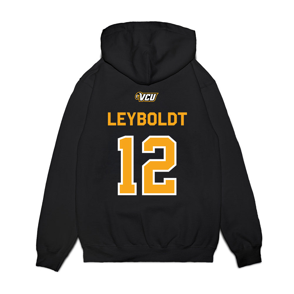 VCU - NCAA Baseball : Brody Leyboldt - A10 Champion Classic Shersey Premium Hooded Sweatshirt-1