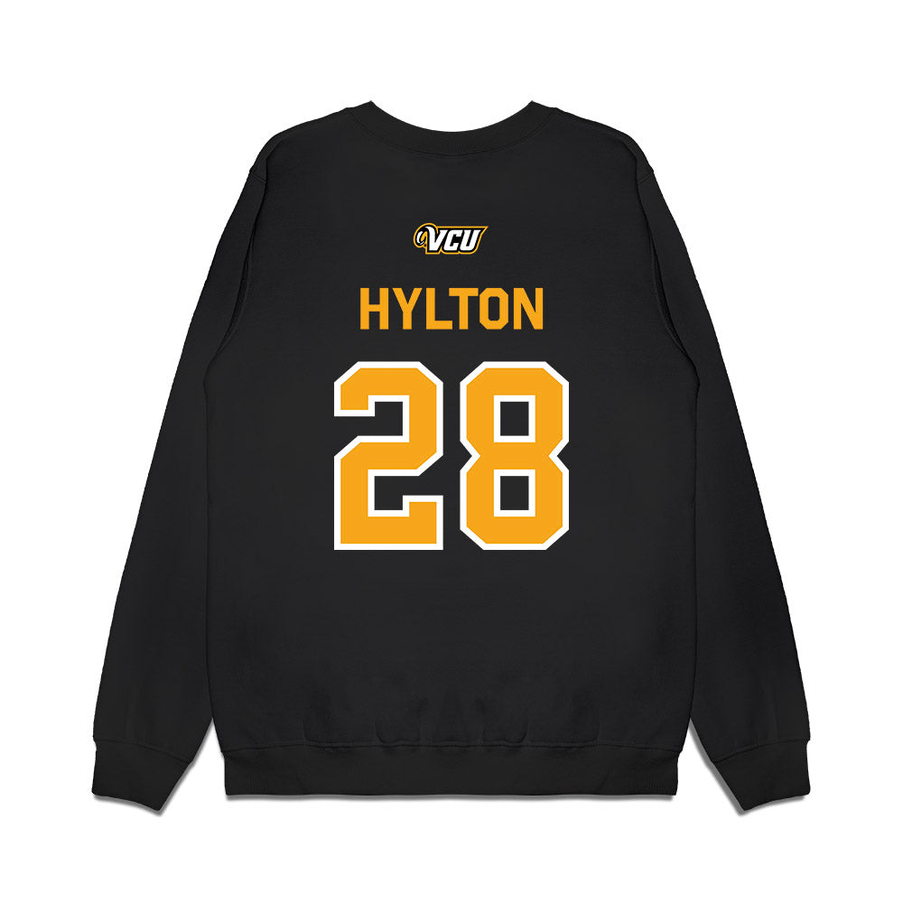 VCU - NCAA Baseball : Graham Hylton - A10 Champion Classic Shersey Premium Crewneck Sweatshirt-1