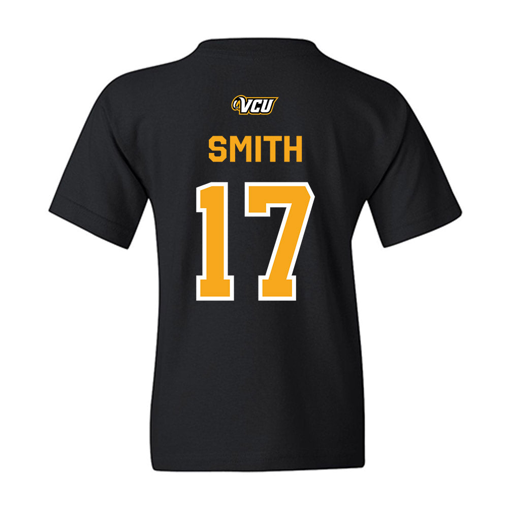 VCU - NCAA Baseball : Rex Smith - A10 Champion Classic Shersey Youth T-Shirt-1