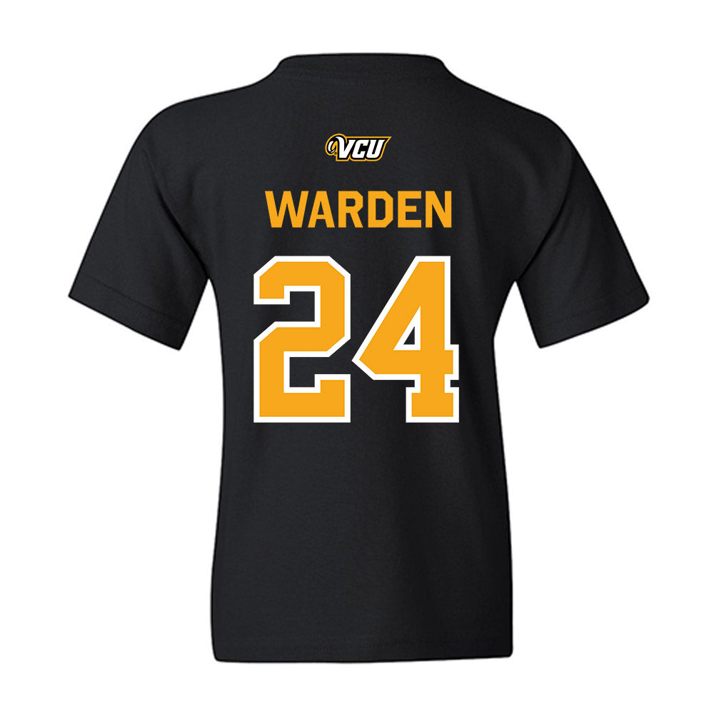 VCU - NCAA Baseball : Alec Warden - A10 Champion Classic Shersey Youth T-Shirt-1