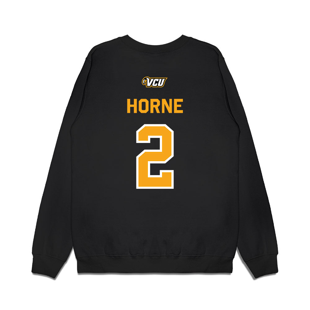VCU - NCAA Baseball : Brendan Horne - A10 Champion Classic Shersey Premium Crewneck Sweatshirt-1