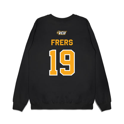 VCU - NCAA Baseball : Nick Frers - A10 Champion Classic Shersey Premium Crewneck Sweatshirt-1
