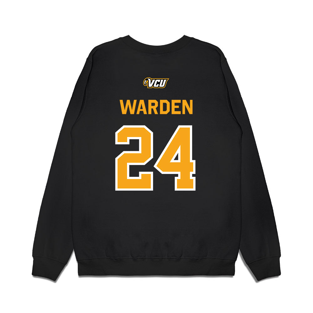 VCU - NCAA Baseball : Alec Warden - A10 Champion Classic Shersey Premium Crewneck Sweatshirt-1