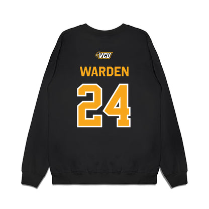 VCU - NCAA Baseball : Alec Warden - A10 Champion Classic Shersey Premium Crewneck Sweatshirt-1