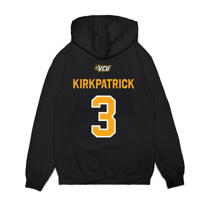 VCU - NCAA Baseball : Nate Kirkpatrick - A10 Champion Classic Shersey Premium Hooded Sweatshirt-1