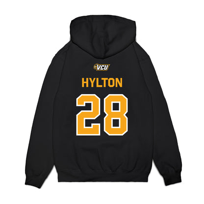 VCU - NCAA Baseball : Graham Hylton - A10 Champion Classic Shersey Premium Hooded Sweatshirt-1