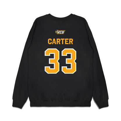 VCU - NCAA Baseball : Bryce Carter - A10 Champion Classic Shersey Premium Crewneck Sweatshirt-1