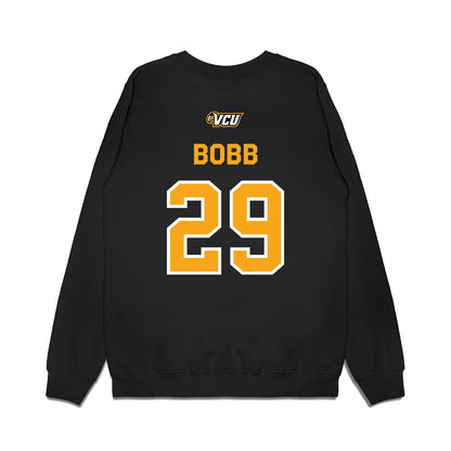 VCU - NCAA Baseball : Coleman Bobb - A10 Champion Classic Shersey Premium Crewneck Sweatshirt-1