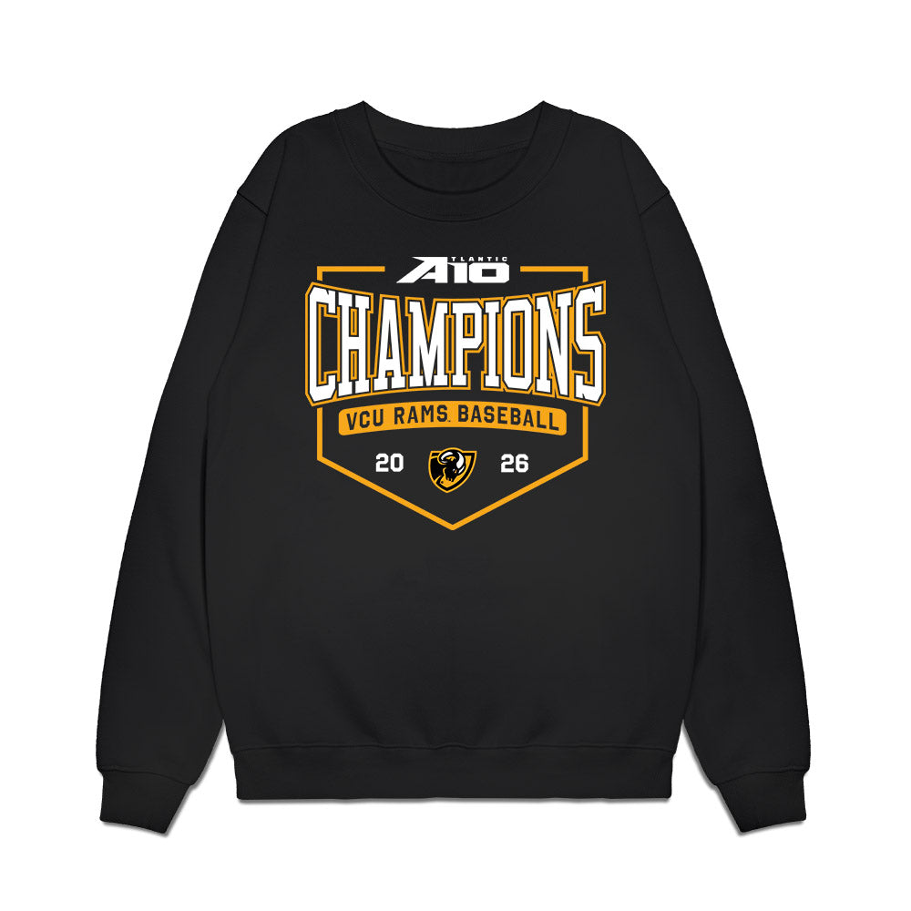 VCU - NCAA Baseball : Nate Kirkpatrick - A10 Champion Classic Shersey Premium Crewneck Sweatshirt-0