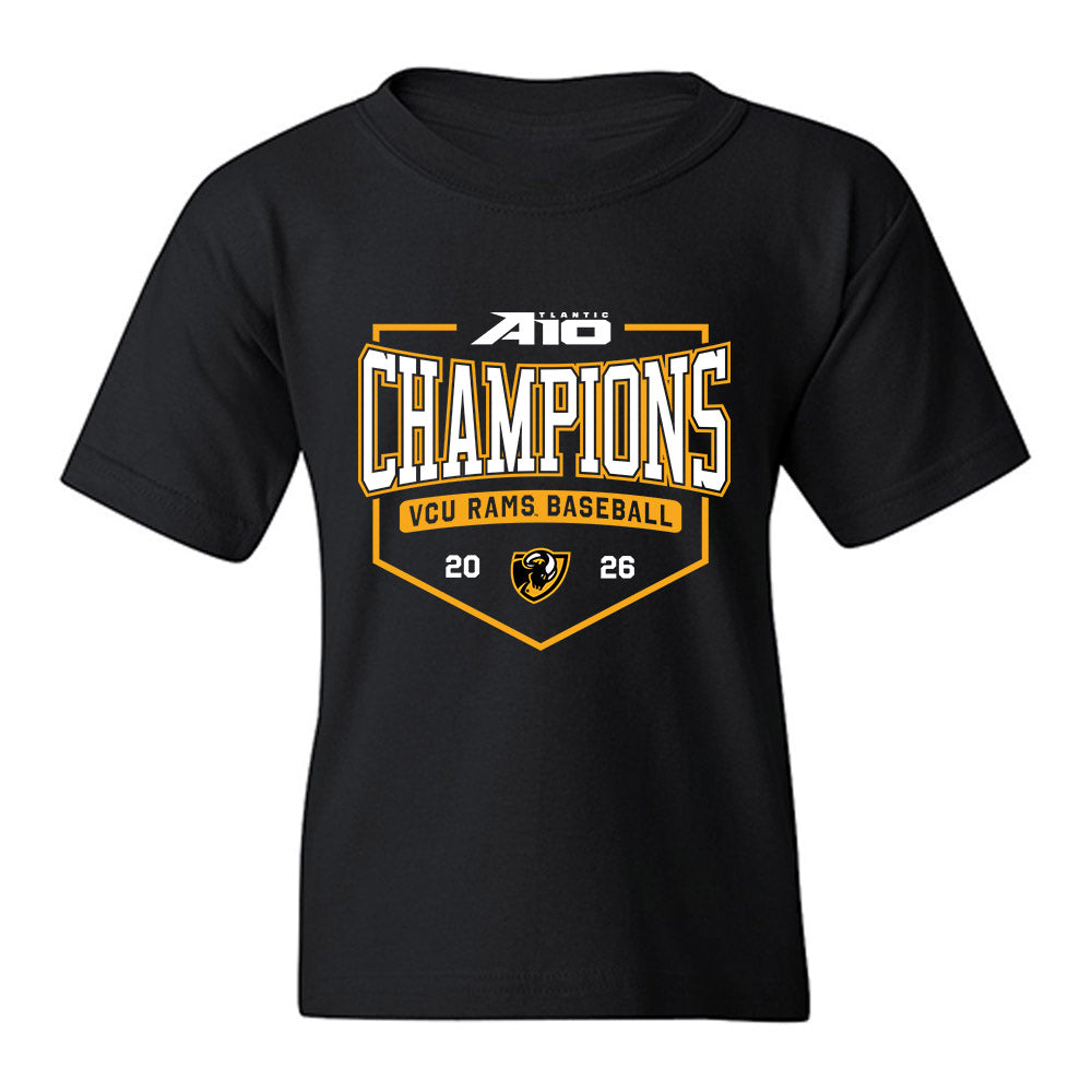 VCU - NCAA Baseball : Chase Nystrom - A10 Champion Classic Shersey Youth T-Shirt-0