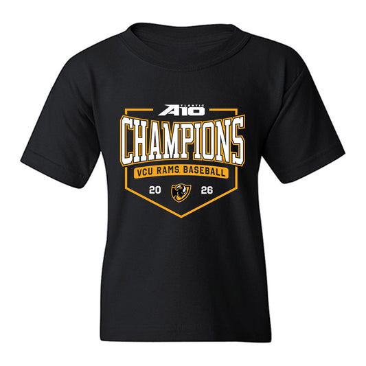 VCU - NCAA Baseball : Jacob Lee - A10 Champion Classic Shersey Youth T-Shirt-0