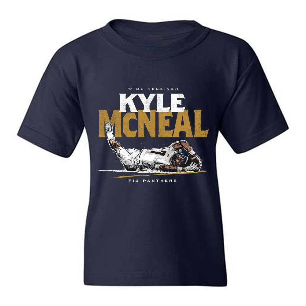 FIU - NCAA Football : Kyle McNeal - Collage Youth T-Shirt-0