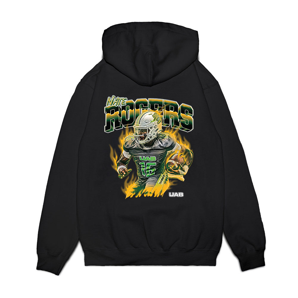 UAB - NCAA Football : Nate Rogers - Collage Premium Hooded Sweatshirt-1