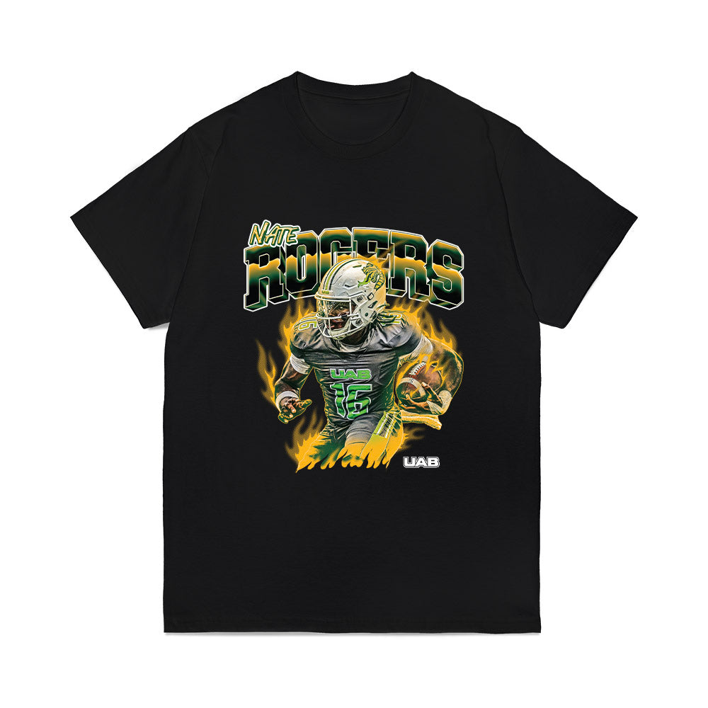 UAB - NCAA Football : Nate Rogers - Collage Comfort Colors T-Shirt-0